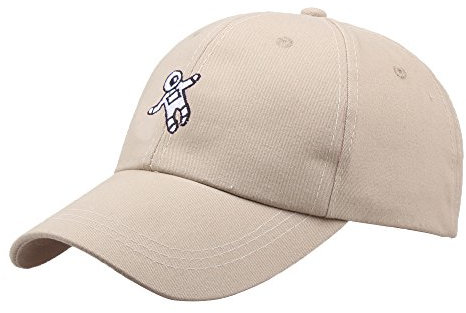 Hüte Mützen Fashion-hat Textile hat Unisex Astronauts of Baseball hat Hats for Astronauts Cap Damen Schwarz Zopf Mode Sommer Kappe Vintage Basecap (Beige, One Size)