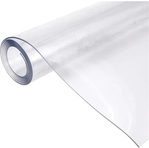 Tischfolie 1.7mm Tischdecke 90 cm 190 cm Schutzfolie Tischschutz Tischmatte PVC transparent klar abwaschbar