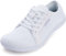 WHITIN Barfußschuhe Herren Barfussschuhe Barfuss Schuhe Breite Barfuß Sneaker Knit Barefoot Shoes Men Minimalistische Weit Zehenbox Zero Drop Sport Weiß 44 EU