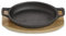 ECHTWERK Bol en fonte, plat à gratin avec planche de service, poêle à barbecue, déjà cuit, convient pour le four, le barbecue, le barbecue et l'induction, idéal pour la cuisine et le service