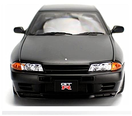 ZHONGNAN 1/18 Für Nissan GTR R32 Skyline V-Spec II Erwachsene Klassiker Exquisite Sammlerstücke Auto Modell (Color : Chrome)