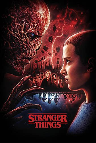 Stranger Things Manta de forro polar, diseño Vecna v Eleven, manta de cama súper suave, 100% poliéster, 100 x 150 cm