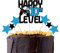 bng-bng 10th Birthday Cake Topper Glittery Happy 10th Birthday Cake Cupcake Toppers Boys and Girls Game Theme Party Supplies Ten Years Cake Decorations