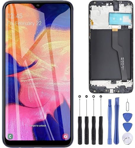 ZOETEC Écran de Remplacement pour Samsung Galaxy A10 A105G A105FN A105M A105F Écran Tactile LCD numériseur Complet avec Cadre, kit d'outils de réparation