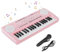 Shayson Keyboard Piano for Kids 37 Keys Music Piano with Microphone Portable Musical Toy Electronic Piano Birthday Gifts for Girls Ages 3-12 Pink, NO.9127-PK
