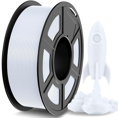 JAYO High Speed PLA Filament 1,75mm, Rapid PLA für 3D-Drucker, Präzision +/- 0,02mm, Neatly Wound, bis zu 600mm/s, Ideal für schnelle und präzise Drucke, 1.1KG Spule, PLA Weiß