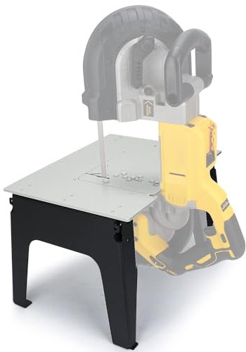 DITKOK Band Saw Stand Portable Table Alloy Steel Base for DeWalt Band Saw, for Milwaukee for Makita Band Saw, Powder Coated Table