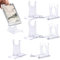 6 Stück Acryl Ständer Tellerständer, Klein Tellerhalter Ständer Transparente, Verstellbar Dekotellerhalter, Bilderständer, Kunststoff Aufsteller Ständer für Fotodisplays, Teller, Rahmen, Kochbücher