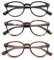 OuShiun Reading Glasses Blue Light Blocking, Spring Hinges Round Readers Glasses for Men Women Lightweight Frame/Anti Glare/Anti Eyestrain/UV protection (Black/Tortoise/Brown,1.5)