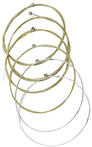 Abaodam 6stücke Ersatz-gitarrensaiten Gitarre-saiten Gitarren-zubehör Für Akustik Und Folk-gitarren Mit Standardspannung Für Angenehmes Spielgefühl Und Gute Klangqualität