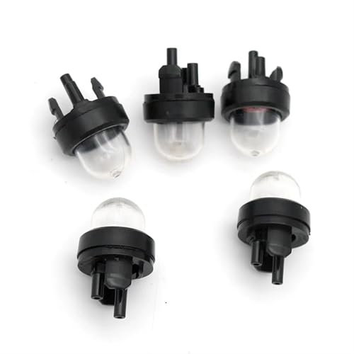 LAVAS 5PCs/Set Carburetor Oil bubble Petrol Snap in Primer Fuel Bulb Pump Kit for Ryobi Walbro Husqvarna Chainsaws Trimmer Clear