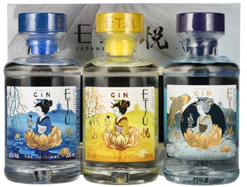 Etsu Japanese Gin Set 43,7% Vol. 3x0,2l in Giftbox