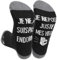 DPKOW Chaussettes Homme, Chaussettes Coton Humour, Idee Cadeau Homme Original Utile, Homme Cadeaux d'anniversaire Noël fête des pères, Je ne suis pas endormi Je repose juste mes yeux Chaussettes