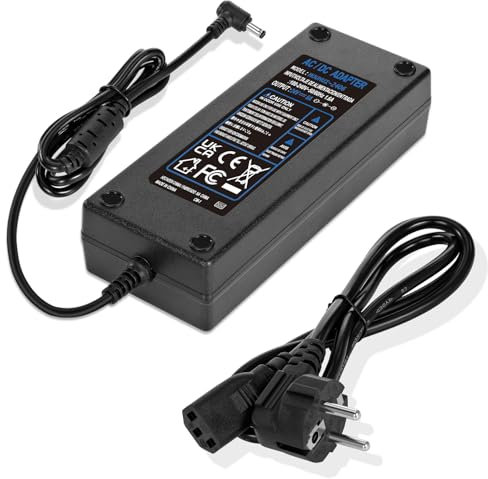HOUHUI 24V 6A Netzteil Adapter, Netzadapter Transformator, AC 100-240V DC 24V 6A 144W Stromversorgung für Haushaltselektronik, Motor - Stecker 5,5 * 2,1/2.5mm