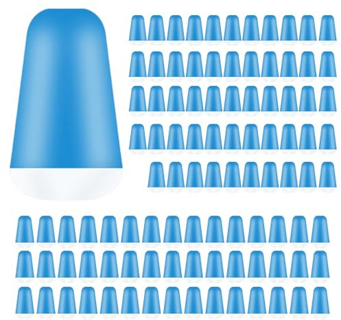 Ldabrye 100 Stück Gummi-Angelköder, ovale Schwimmer, Stopper, Verbinder, Weltraumbohnen, Angelschnur, Angelausrüstungswerkzeug