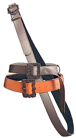 Cyborey Piraten Gürtel Herren Mittelalter Ledergürtel Braun Halloween Requisiten