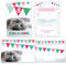 Minkocards 6 Einladungskarten incl. 6 Umschläge zum 8. Kindergeburtstag Mädchen Jungen Katze Einladungen achte Geburtstag Kinder Mädchengeburtstag Jungsgeburtstag