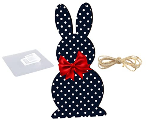 PRETYZOOM 1 Satz Auflistung Der Ostereier Fröhliches Osterzeichen Beflockter Osterhase Hasenfiguren Ammer Dekoration Osterbabys Haustier Osterhasenfigur Babykorb Heu Linde