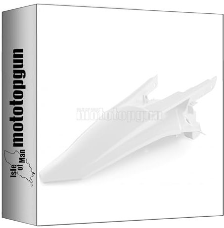 acerbis 0022369.030 kotflugel hinten weiss kompatibel mit ktm exc 300 2017 mototopgun