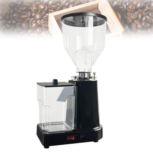 BDJSN Moulin à café électrique 250 W, Moulin à café Professionnel 1 L avec Lame de broyage de 60 mm, 20 réglages de mouture, Machine à café 3 500 TR/Min pour Cuisine, café, Bar, hôtel