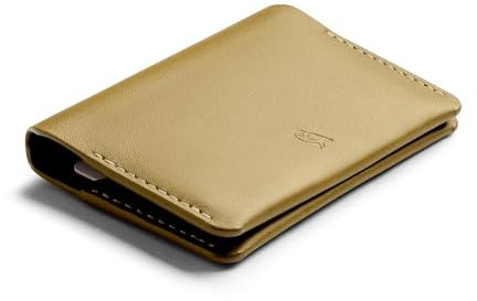 Bellroy Under Cover (schlankes Kartenetui aus Leder mit Kartenfach, Schnellzugriffsschlitz und Platz für gefaltete Geldscheine) - Mustard