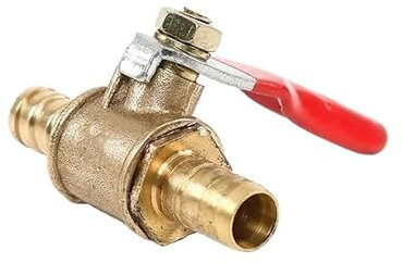 Adaptateur de connecteur de raccord de tuyau de robinet à boisseau sphérique d'arrêt pneumatique à deux voies en laiton(5mm)