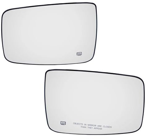 ZSHYTWE Außenspiegel Für Dodge Für Ram 1500 2500 2009-2019 Links Rechts Seite Auto Rückspiegel Glas Auto Außen Beheizten Spiegelglas beheizbar(Left Right)
