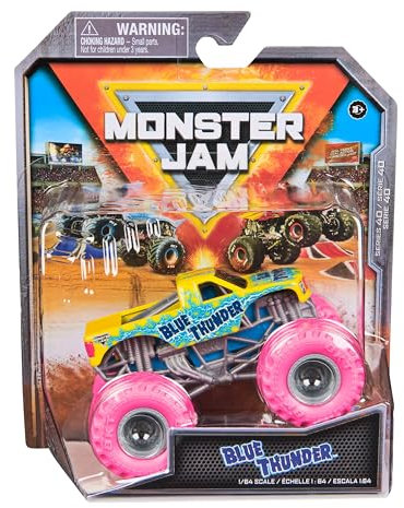 Monster Jam Camión fundido a presión oficial 1:64 Serie 40 Electruck Crew Blue Thunder 2025