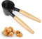 NEUTYPECHIC Schiaccianoci in Acciaio Inox, Schiaccianoci a Imbuto Multifunzione da 17 cm, Schiaccianoci con Manico in legno Conico per Noci, Noci Pecan, Mandorle, Nocciole e Pistacchi