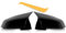 WODHMIEY Ersatz Außenspiegelkappen ABS Stilvolles Design Einfache Montage Kratzfestes Zubehör für B M W 1 2 3 4 Serie X1 F20 F22 F23 F30 F31 F32 F33 F34 F36 E84 M2 F87 Rückspiegel (Helles Schwarz)