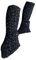 Perfeclan Ice Figure Skating Leg Warmers Calf Socks Set Knitting Thermal Leg Sleeve Thick Knit Long Skating Socks for Winter Practicing, Black