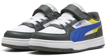 PUMA Kinder Caven III Block Sneakers 35, Shadow Gray Royal Sapphire White Blue
