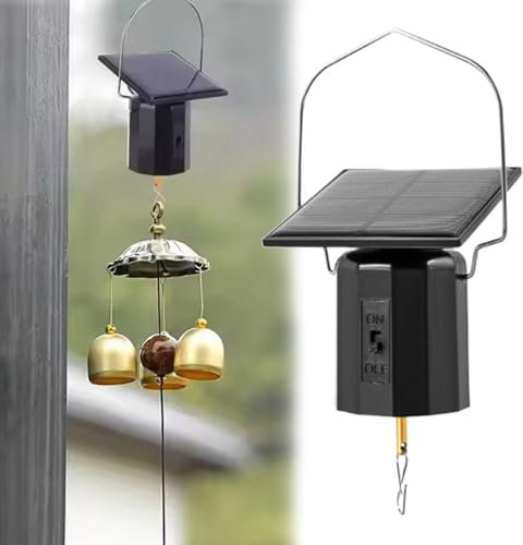 Wind Spinner Motor, Solarbetriebenes Windspiel Kleine Solarenergie Hängender Drehmotor Drehbarer Windspiel Spinner Motor für Windspiel Sonnenfänger Display Terrasse Garten Rasen Outdoor Dekoration