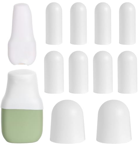Sorcristy 10 Pack Travel Bottle Covers Silicone Cruise Essentials Reusable Various Travel Size Bottles Container Elastic Sleeves Leak Proofing for Men Women Toiletries Bag Accessories