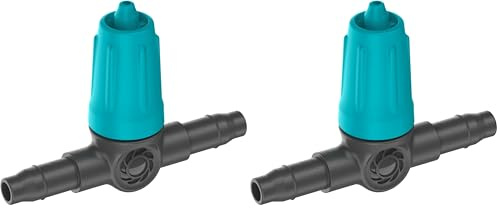 Gardena Micro-Drip-System regulierbarer Reihentropfer 0 bis 15 l/h: Tropfer für Bewässerungssysteme, für Pflanzen mit unterschiedlichem Wasserbedarf, einfache Verbindungstechnik (13315-20)