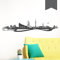 WANDKINGS Wandtattoo - Skyline Hamburg - 150 x 35 cm - Dunkelgrau - Wähle aus 6 Größen & 35 Farben
