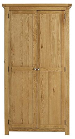 Birlea Woburn 2 Door Wardrobe, Wood, Oak, 57 x 97 x 185 cm