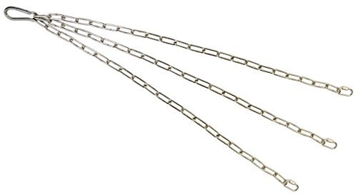 KAMERO Edelstahl V4A, Set Grillrost Aufhängung, für 50 cm Roste, 3 Ketten 70cm, rostfrei