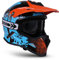 SOXON® SKC-33 Set „Fusion Orange“ · Kinder Cross-Helm · Motorrad-Helm MX Cross-Helm MTB BMX Cross-Bike Downhill Off-Road Sport · ECE 22.05 Schnellverschluss SlimShell Tasche XXS (49-50cm)