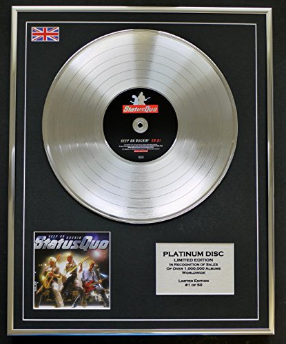 Limited Edition Cd Platinum Disc STATUS QUO/LTD EDITION CD PLATINUM DISC/KEEP ON ROCKIN'
