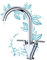 New Twin Lever Swivel Spout Modern Chrome Kitchen Mono Sink Basin Mixer Tap