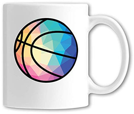 Luckyprint Geometric Basketball Sport Ball Graphic Tasse en céramique