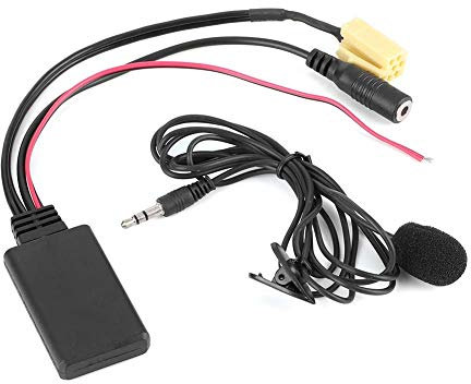 Aramox Cavo Audio Radio Bluetooth Per Auto, Cavo Adattatore Aux Vivavoce Per Auto 59,1 Pollici Con Microfono, Adatto Per 159 2007+, Adatto Per Grande Punto 2007+