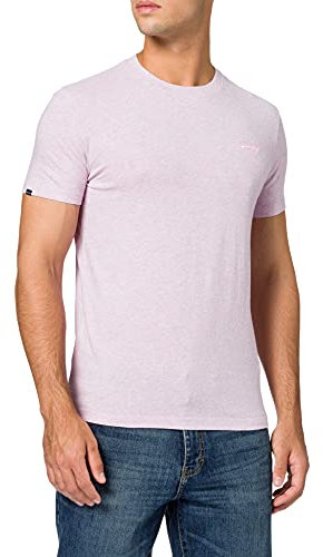 Superdry Vintage Logo EMB Tee T-Shirt, Rose pâle, XL Homme