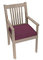 chilly pilley Stuhlkissen Gartenkissen Gartenstühle Stuhlauflage Stuhlpolster Sitzkissen Abnembar Bezug Mit Reißverschluss Auflage Set Garten Kissen (45x45x5, Violett)