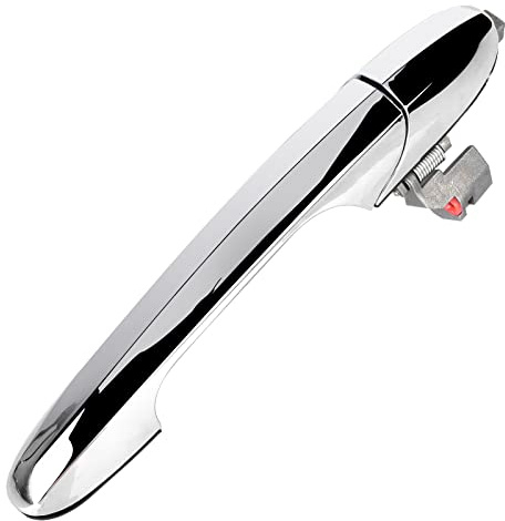 BJYXSHOP Exterior Chrome Door Handle Front Right Passenger Side Replacement for Fiat 500 2012 2013 2014 2015 2016 2017 2018 Outside Handle,68069942AC,Without Keyhole(Right)