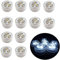 Afoosoo 12pcs Flameless LED Tea Light Candles Battery Operated Waterproof Submersible Decorative Lights for Christmas Wedding Centerpiece Halloween Party Lights (White Color)