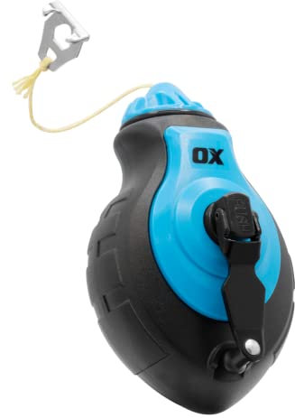 OX Tools Pro Aluminium-Kreiderolle mit Kevlar-verstärktem Seil, 6:1 Übersetzungsverhältnis und 30 m Schnur