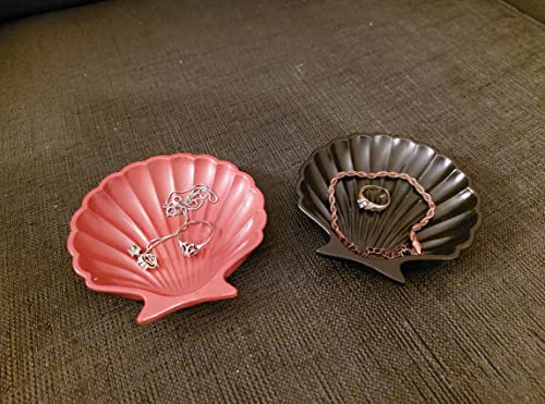 Lot de 2 bols à bijoux en acrylique - Noir/terre cuite