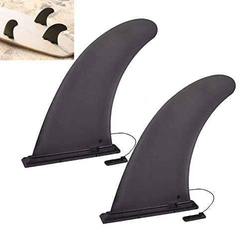 EIKEJI 2 Stück Sup Finne,Verstärkte Sicher Surfbrett Sup Finne, Abziehbare Surfbrett Finne,Surfbrett Ersatz Sup Zubehör,Universal Finne Sup für Stand Up Paddle Board, Longboard, Surfbrett, Surfboard